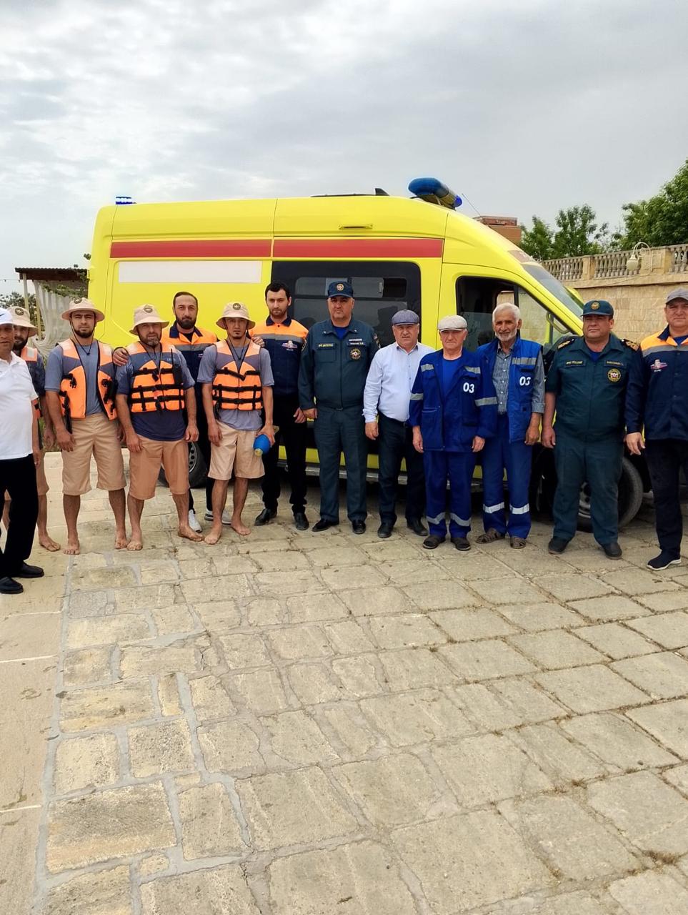 Практическое занятие на территории городской Набережной г. Дербент